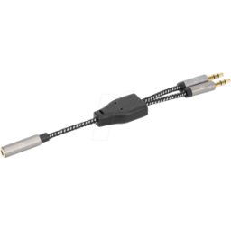 MANHATTAN 356121 - Cable para auriculares, conector jack de 3,5 mm a 2 conectores m
