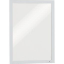DURABLE 487202 - Marco de información, a4, autoadhesivo, abatible, blanco,