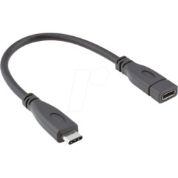 ROLINE 11029015 - Cable USB 3,0, C macho a C hembra, 0,15 m..