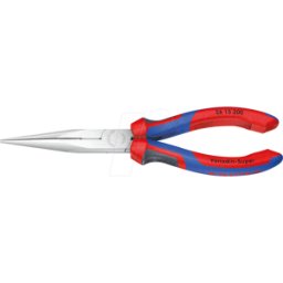 KNIPEX KN 26 15 200 - Alicate de boca semirredonda, alicate de pico de cigüeña,