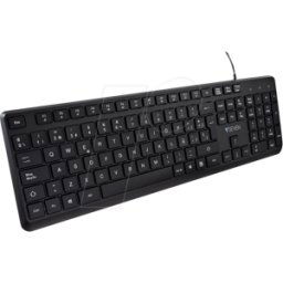 V7 KU350ES - Teclado, USB, negro, diseño ES