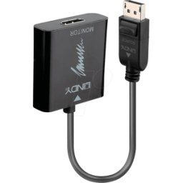 LINDY 41068 - Adaptador DisplayPort, conector DP a toma HDMI