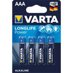 VARTA AL4 MICRO - Pila alcalina Longlife Power, AAA, paquete de 4