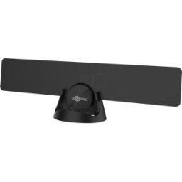 GOOBAY 67183 - Antena de habitación DVB-T2, ultraplana, con filtro LTE