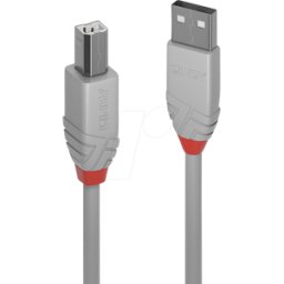 LINDY 36683 - Cable USB 2.0, a macho a macho B macho, 2,0 m
