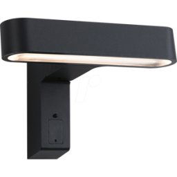 PAULMANN PLM 94548 - Luz de pared, 6 W, 450 lm, 3000 K, IP44, Sensor de movimiento