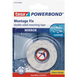 TESA 55732 - Cinta de montaje para espejos TESA Powerbond®, 1,5 m x 19 mm
