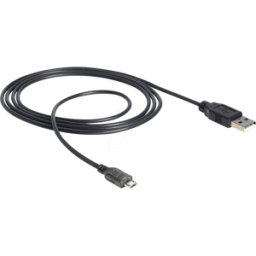 DELOCK 83272 - Cable USB 2.0, conector Micro B a macho, 1,5 m