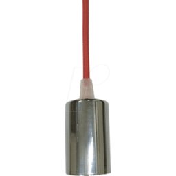 V-TAC VT-3791 - Chrome metal cup pendant Light-red