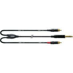 CORDIAL CFY-VCC 3,0 - Cable adaptador en y, conector jack a 2 RCA, 3 m