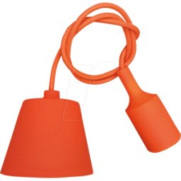 V-TAC VT-3484 - Portalámparas pendular, E27, silicona, naranja