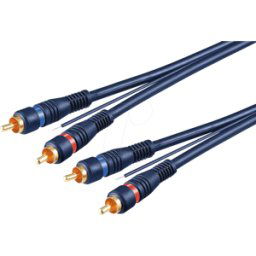 GOOBAY 50380 - Cable de audio y vídeo RCA, 3 conectores RCA, 1,5 m