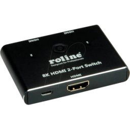 ROLINE 14013592 - Conmutador HDMI 8K, 2 puertos