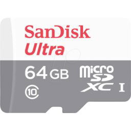 SDSQUNR064GGN3MN - Tarjeta de memoria microSDXC 64 GB, SanDisk Ultra