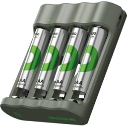 GP-BATTERIES GP B441 850 4AAA - Cargador de sobremesa, NiMH, incl. 4x AAA 850 mAh