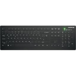 CHERRY AK-C8112FU1BDE - Teclado inalámbrico, USB, desinfectable, negro, de