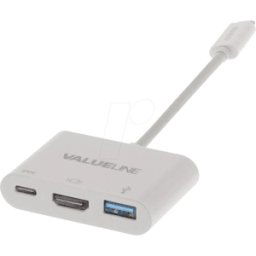 NEDIS N CCGB64765WT02 - Cable adaptador USB, conector tipo C > USB-a / USB tipo C / HDMI