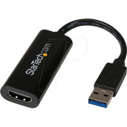 STARTECH.COM ST USB32HDES - Adaptador de monitor USB 3,0 a HDMI, WUXGA