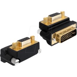 DELOCK 65261 - Adaptador DVI, conector DVI 24+5 a conector VGA