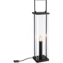 PAULMANN PLM 94317 - Linterna Plug&Shine; Classic IP44, E14, 56 cm