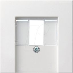 GIRA55 TAE RWG - Cubierta para TAE y blanco puro USB brillante