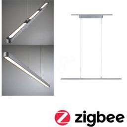 PAULMANN PLM 95578 - Péndulo led Urail Lento, Zigbee, 3x1800 lm, 3x13.5 W, Blanco sin