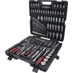 KS TOOLS GMBH KS 918.0216 - 1/4''+3/8''+1/2'' juego de llaves de vaso CHROMEplus, 216 piezas