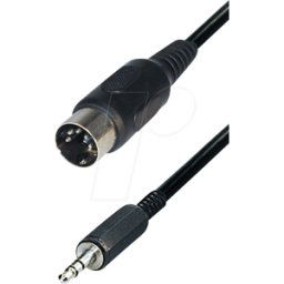 MAXTRACK MATR A65 - Cable adaptador, trinquete de 3,5 mm a 5 polos DIN, 1,5 m