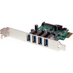 STARTECH.COM ST PEXUSB3S4V - Tarjeta PCI Express USB 3,0 de 4 puertos con UASP
