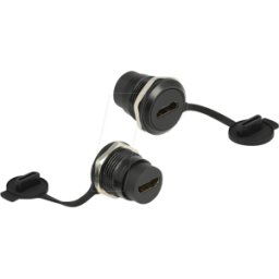 DELOCK 86969 - Conector HDMI-A integrado con tapa protectora contra el polvo