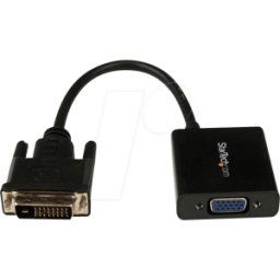 STARTECH.COM ST DVI2VGAE - Adaptador activo DVI-D macho > VGA hembra, USB micro-B..