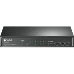 TP-LINK TPLINK TLSF1009P - Switch, 9 puertos, Fast Ethernet, PoE+