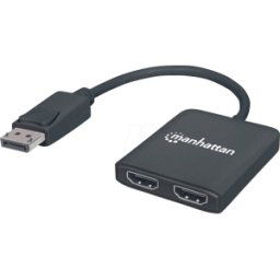 MANHATTAN 152716 - Adaptador DisplayPort, conector DP a 2x HDMI