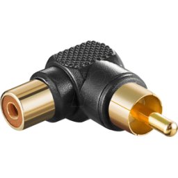 GOOBAY 11685 - Conector RCA a conector RCA angulado