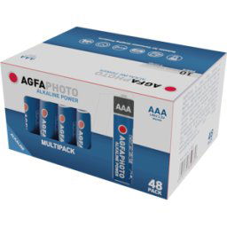AGFAPHOTO AGFA ALK AAA48 - Power, pila alcalina, AAA (Micro), paquete de 48