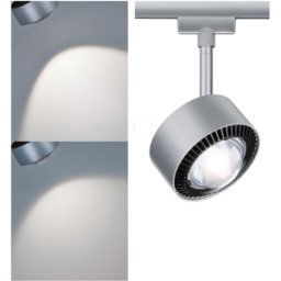 PAULMANN PLM 96810 - Urail Punto de pista led Aldan, 533,8 lm, 8 W, 4000 K, cromo/neg