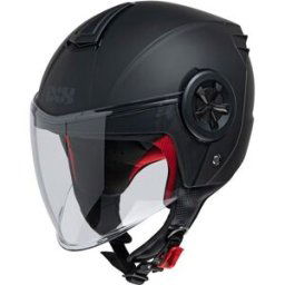 IXS 851. 1.0 Negro Mate Pantalla Larga Casco Jet