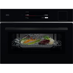 AEG Horno compacto de vapor Serie 9000 ProAssist con SteamPro con Display CookSmart Touch+ 7,8 '', con WiFi TP9SK821B