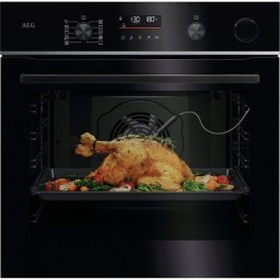 AEG Horno de vapor Serie 6000 SenseCook con SteamCrisp con Display LED Explore V7PBR521SB