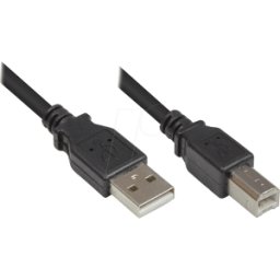 GOOD CONNECTIONS GC 2510-3OFS - Cable USB 2.0, conector A a conector B, negro, 3 m