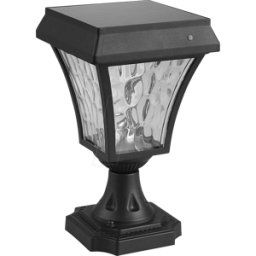 V-TAC VT-2890 - Lámpara LED solar de pedestal, 2 W, negra, IP65
