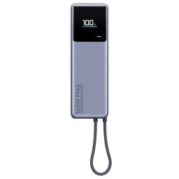 Power Bank Xiaomi 165W 10000mAh con Cable Integrado Gris