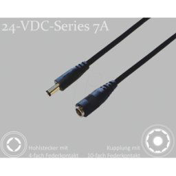 BKL 075914-4000 - Cable adaptador, 4000 mm, conector de CC a acoplamiento de CC