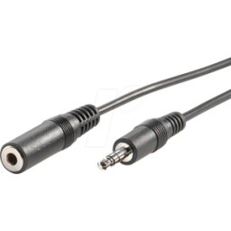 VALUE 11994352 - Cable de trinquete de 3,5 mm, conector macho/hembra, 2 m