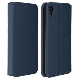 Avizar Funda Tipo Libro Billetera Azul para iPhone XR