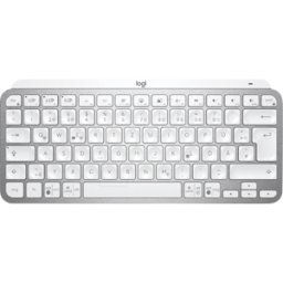 LOGITECH MXKM GR - Teclado inalámbrico, Bluetooth, MX Keys Mini, gris