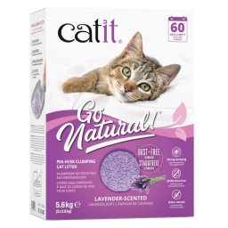 Catit Go Natural arena para gatos con aroma de lavanda - 5,6 kg (2 x 2,8 kg)