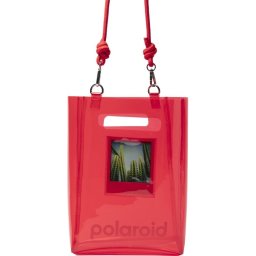 Polaroid Bolsa Tipo Cubo de TPU Transparente 100% Reciclado Roja