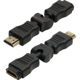 LOGILINK AH0012 - Adaptador, HDMI a macho a hembra, 0-270°, 4K30Hz