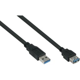 KABELMEISTER KM UK30PASA030S - Cable USB 3.0, a macho a hembra, 3,0 m